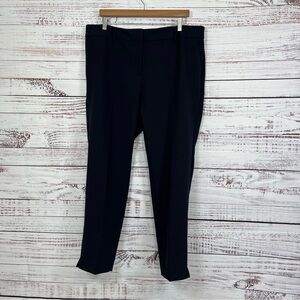 Talbots Navy Hampshire Ankle High Rise Trouser Pant